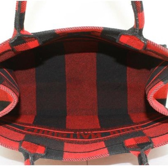Dior Plaid Medium Book Tote RARE - Picture 2 of 7